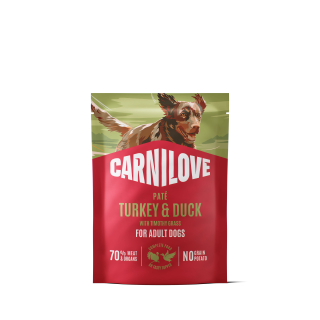Carnilove Dog Pouch Paté Turkey&Duck+Timothy 300g